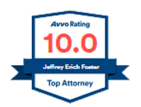 AVVO Rating 10.0 Top Attorney — Jeffrey Erich Foster
